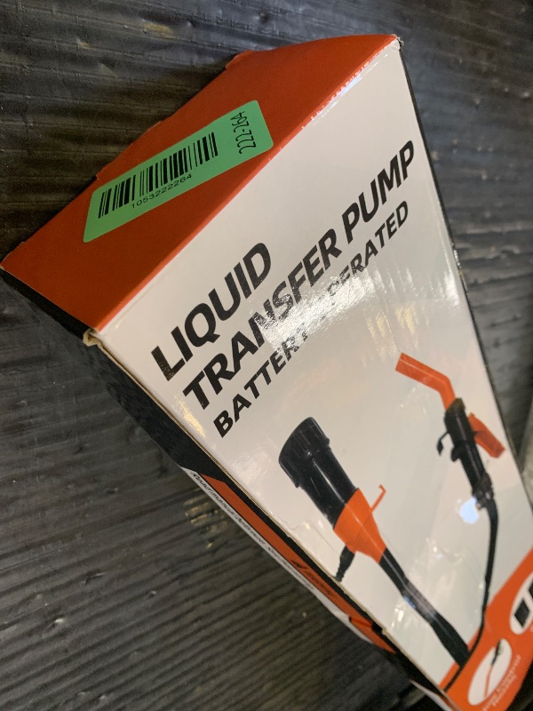 Photo 1 of BOLCOWE 2.4 GPM Portable Fuel Transfer Pump -Easy to Use Hand Fuel Pump, Battery Powered Siphon Pump for Gasoline, Mechanical Fuel Pumps Universal Fit for Gasoline, Vehicles, Fuel,Water Transfer