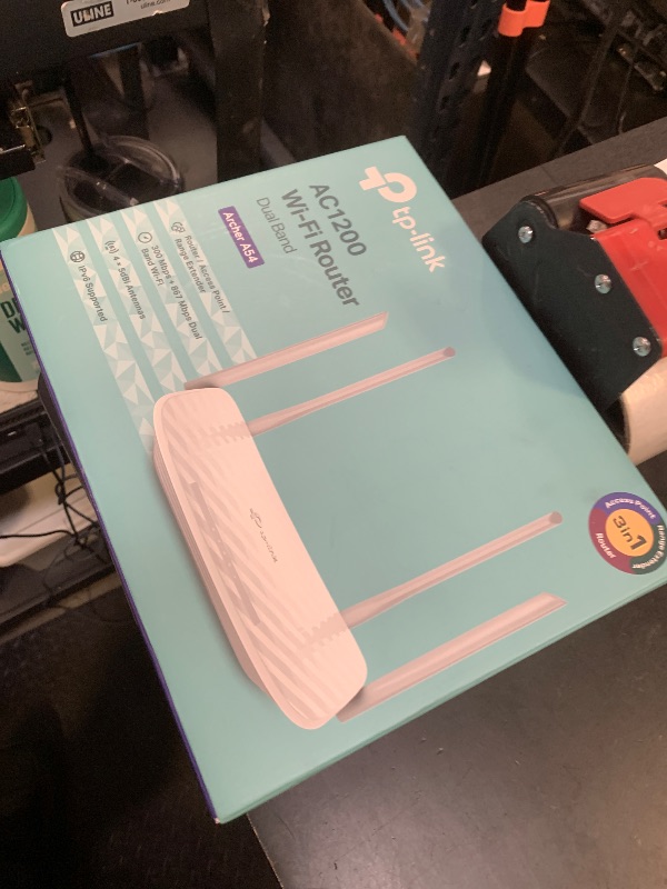 Photo 1 of TP-Link AC1200 WiFi Router (Archer A54) - Dual Band Wireless Internet Router, 4 x 10/100 Mbps Fast Ethernet Ports, EasyMesh Compatible, Support Guest WiFi, Access Point Mode, IPv6 & Parental Controls