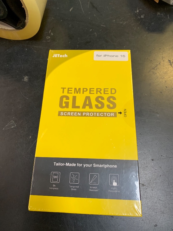 Photo 1 of JETech Privacy Screen Protector for iPhone 16 6.1-Inch, Anti-Spy Tempered Glass Film with Easy Installation Tool, 2-Pack