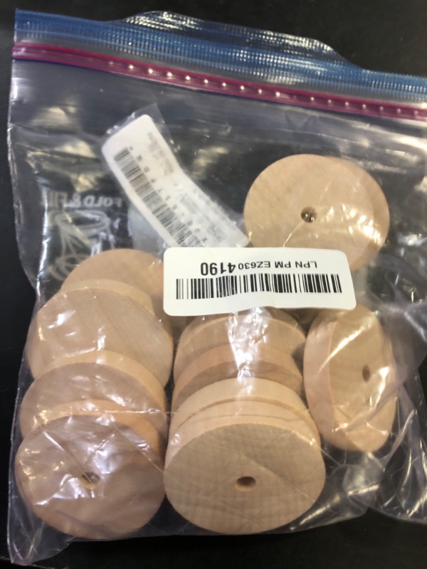 Photo 1 of MECCANIXITY Wooden Toy Vehicle Car Train Truck Wheels 2" Dia 1/4" Hole Model Craft Slab Wood Wheels Spinner Top Flat Hobby Stand for Sculpture Caster Candle, Pack of 12