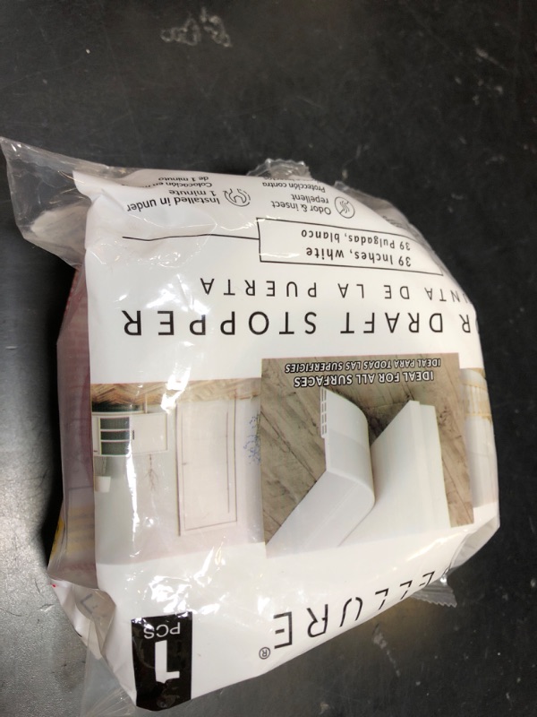 Photo 1 of Vellure® door draft stoppers for bottom of door - NEW premium door sweep / door seal strip (save energy – installs quickly and easily) door weather stripping, ideal for keeping out cold (1x39" white)