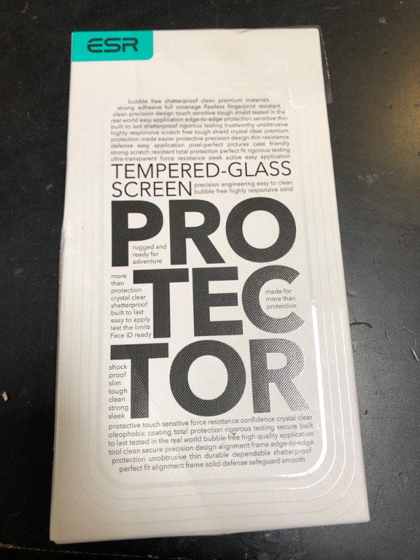 Photo 1 of ESR 3 Pack of iPhone 17/ iPhone 16 Pro Screen Protector, Military-Grade Shatterproof, 9H Hardness, Full Coverage Tempered Glass with Ultra Fit Tray