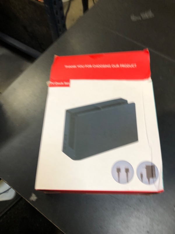 Photo 1 of Dock Station for Nintendo Switch/Switch OLED, Replacement 3-in-1 TV Dock Set with Original IC Module, AC Charger & High-Speed HDMI Cable for 1080P HD Output?Not Compatible with Switch 2?
