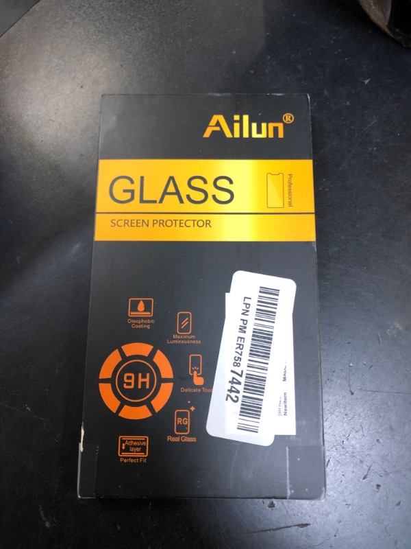 Photo 1 of Ailun 2Pack Screen Protector for iPhone 13 Pro [6.1 inch] Display 2021 + 2 Pack Camera Lens Protector, Tempered Glass Film,[9H Hardness] - HD [Not for iPhone 13 Pro Max]