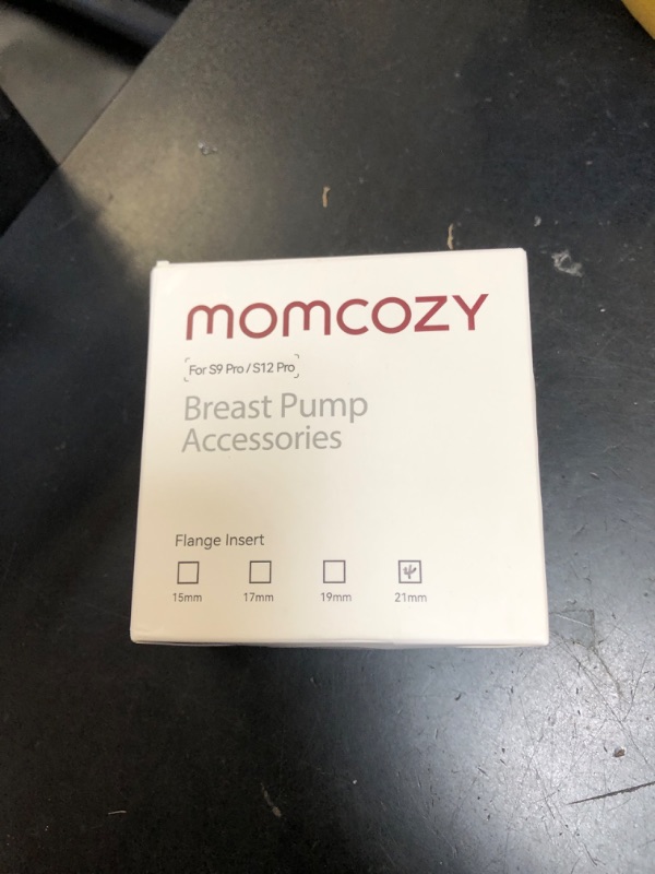 Photo 1 of Momcozy Flange Insert 21mm Compatible with 24mm Flange/Shield of Most Pumps, Insert for Breast Pump Replacement Accessories, 4PCS 21mm