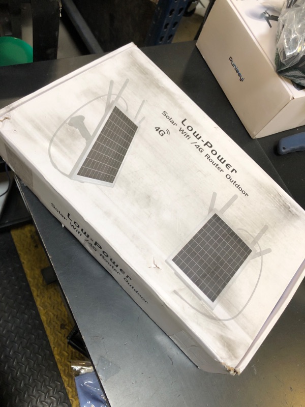 Photo 1 of 15W Solar Powered 4G LTE Modem Router, Outdoor Wireless WiFi Router with SIM Card Slot, Solar WiFi Extender Signal Booster 50M WiFi Range, IP66 Waterproof, Long Endurance 24/7, 24000mAh Batteries