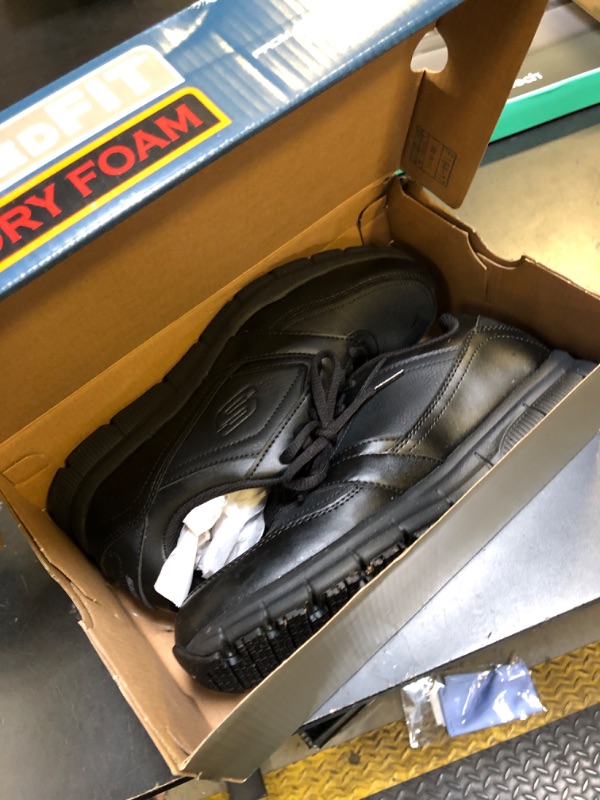 Photo 1 of Skechers Women's Nampa-Wyola Food Service Shoe, Black Polyurethane, 9 M US