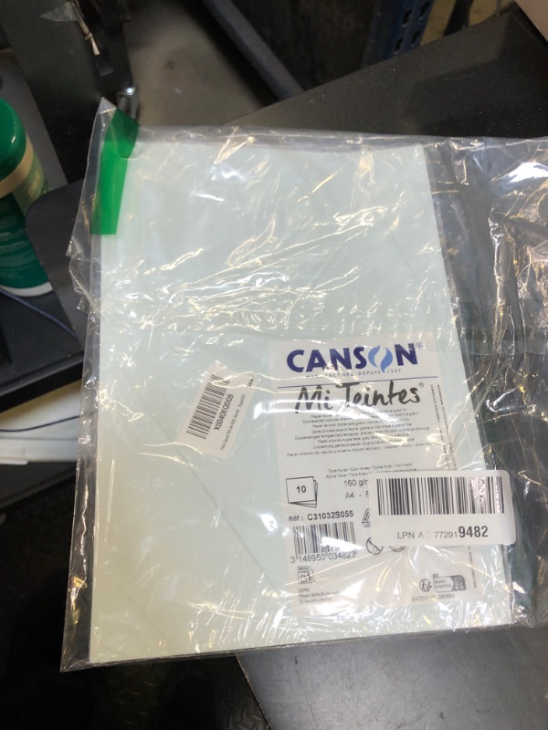 Photo 1 of CANSON Mi-Teintes Coloured Drawing 160gsm A4 Paper Pack, Double Sided: Honeycomb & Fine Grain, 10 Cool Colour Sheets, Ideal for Professional Artists & Illustrators