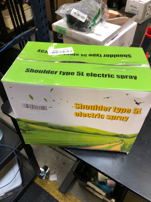 Photo 1 of SideKing Battery Powered Sprayer, Upgraded 1.35 Gallon Electric Garden Sprayer with Battery Indicator, 23.6" Telescopic Wand, 3 Mist Nozzles, Shoulder Type Weed Sprayer for Yard, Lawn and Garden