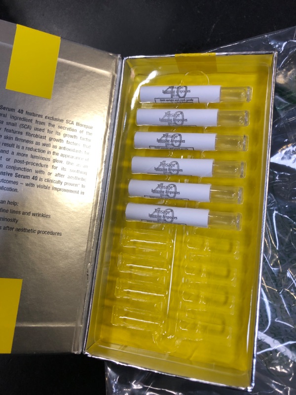 Photo 1 of Biopelle Tensage Growth Factor Intensive Serum 40 Post-Procedure or Intensive Boost Ampoules with SCA 40 Biorepair Index, 10 Count