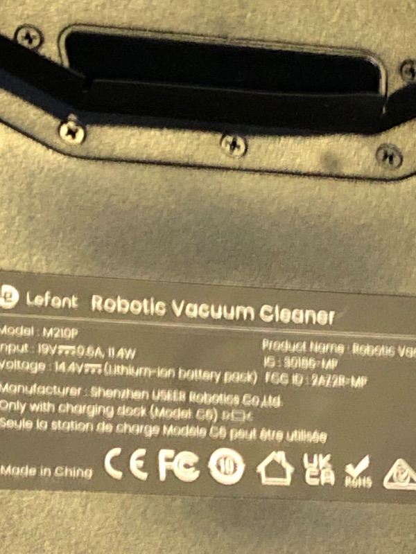 Photo 1 of Lefant M210 Pro Robot Vacuum, Strong 2200Pa Suction, 120 Min Runtime, Super Slim Thin, Low Noise, Self-Charging, Wi-Fi/App/Alexa Control, Ideal for Pet Hair & Hard Floors