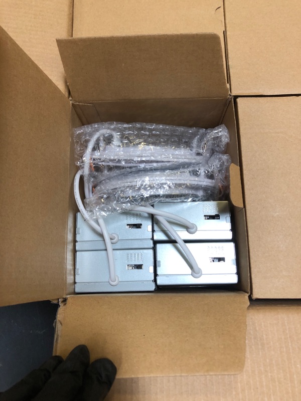 Photo 1 of Amico 24 Pack 4 Inch 5CCT Ultra-Thin LED Recessed Ceiling Light with Junction Box, 2700K/3000K/3500K/4000K/5000K Selectable, 10W Eqv 60W, Dimmable Can Light, 800LM High Brightness Downlight - ETL&FCC