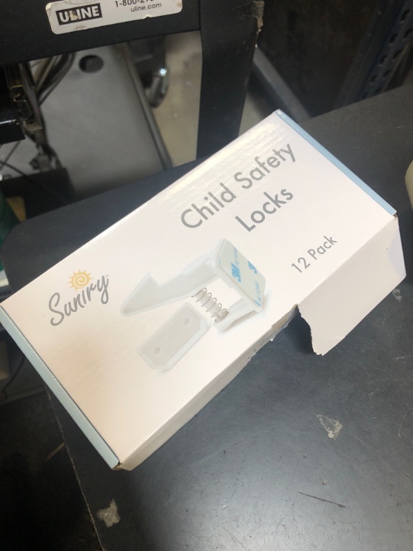 Photo 1 of 12 Pack Cabinet Locks Child Safety | Baby Safety Cabinet Locks NO Drilling 3M Adhesive Baby Proof Drawer Lock Child proofing cabinets latches for Kids Latch for Drawers & Door Child Safety Locks