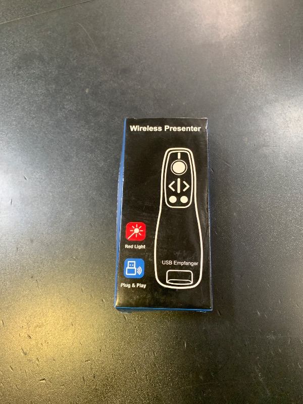 Photo 1 of Presentation Clicker Wireless Presenter Remote for PowerPoint, Powerpoint Clicker with Volume Control PowerPoint Slide Advancer for Mac, Computer, Laptop-E600
