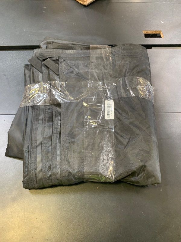 Photo 1 of HIRALIY 20 Mil Heavy Duty Waterproof Tarp, 10x20ft Black Tarpaulin with Reinforced Webbing Loops, Multipurpose Oxford Canvas Tarp for Firewood, Roof, Camping, Pool