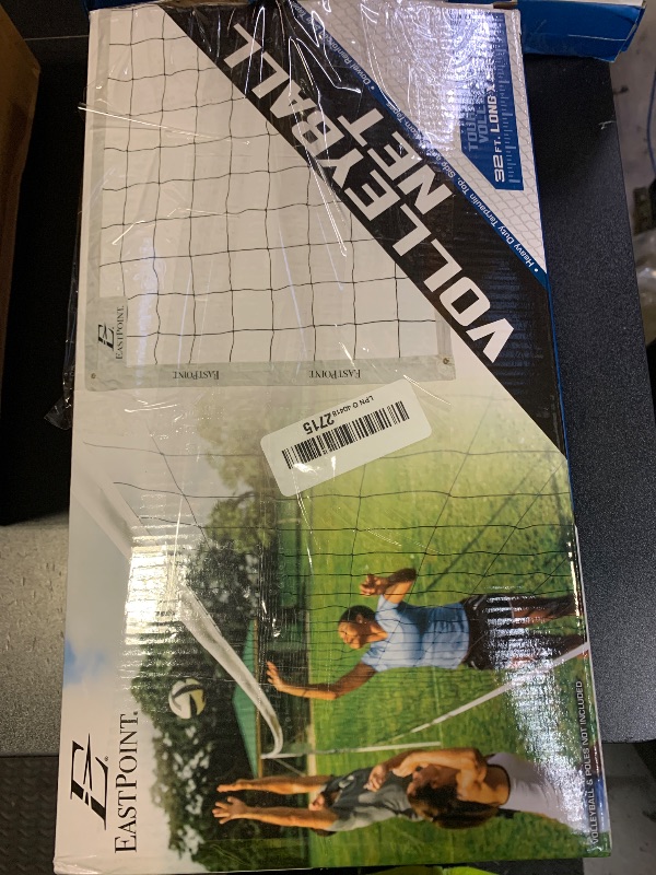 Photo 1 of EastPoint Sports Replacement Volleyball Net with High Strength Cable, Reinforced Side Tapes, and Weather Resistant Material - Poles Not Included, Original Version