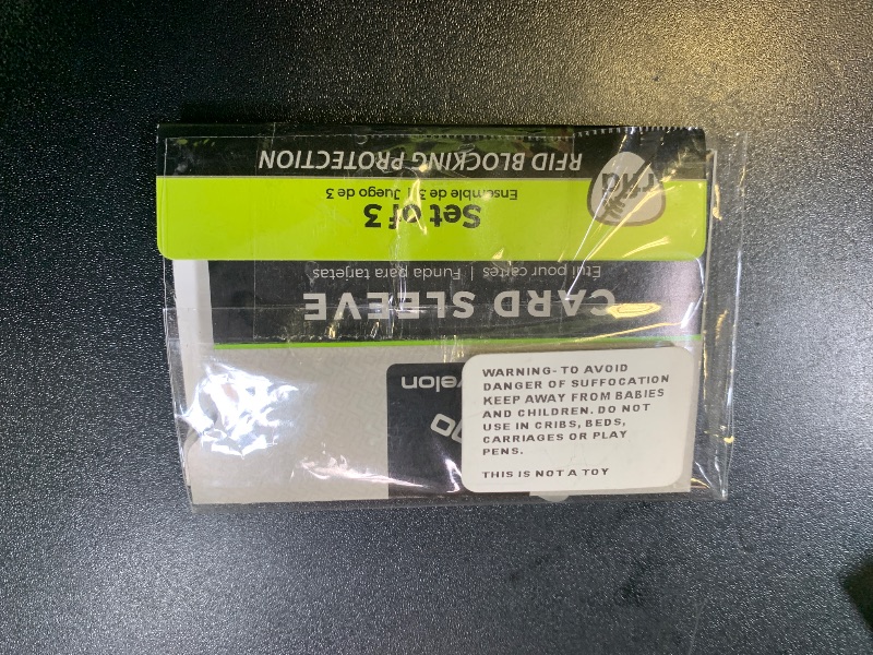 Photo 1 of Travelon Set of 3 Rfid Blocking Card Sleeves Travel Wallet