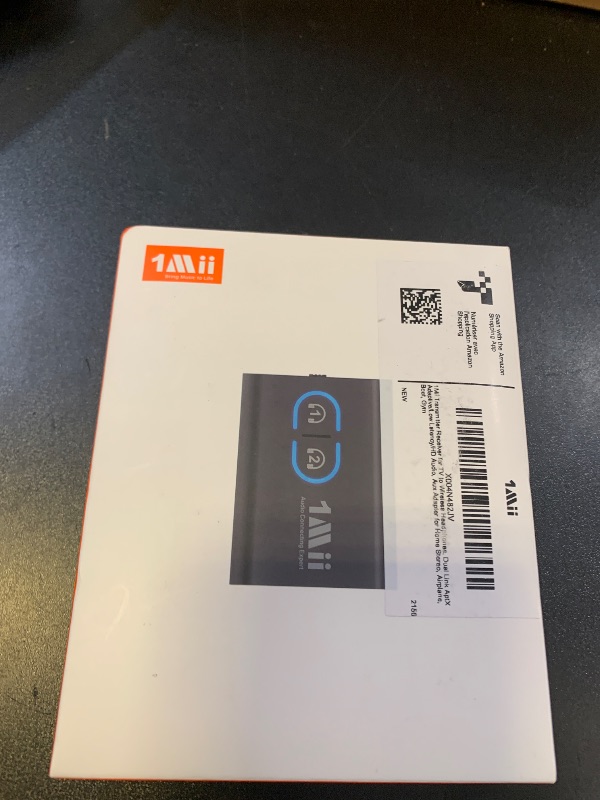 Photo 1 of 1Mii Bluetooth 5.3 Transmitter Receiver for TV to Wireless Headphones, Dual Link AptX Adaptive/Low Latency/HD Audio, Aux Adapter for Home Stereo, Airplane, Boat, Gym