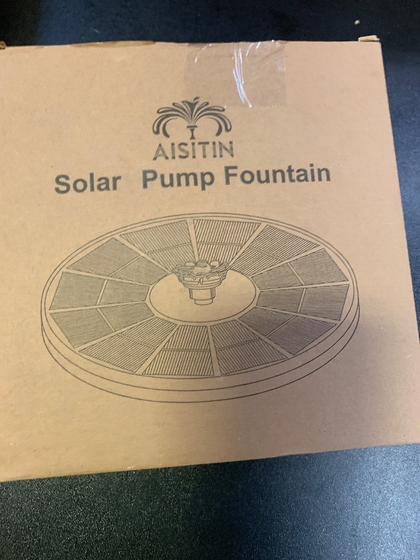 Photo 1 of AISITIN 3.5W Solar Fountain Pump for Water Feature Outdoor DIY Solar Bird Bath Fountain with Multiple Nozzles, Solar Powered Water Fountain for Garden, Ponds, Fish Tank and Aquarium