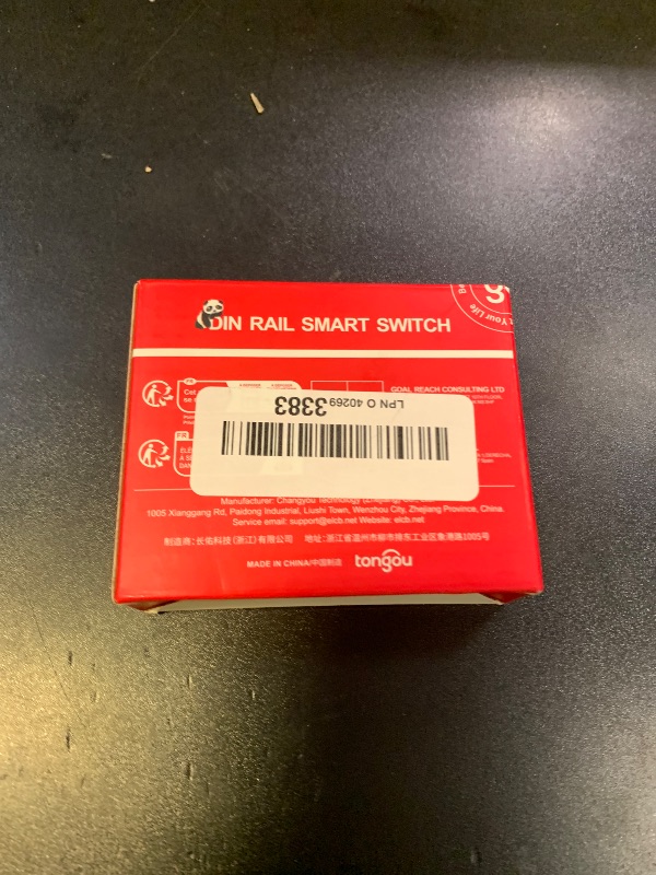 Photo 1 of TONGOU DIY 1P+N Smart Wi-Fi Switch, Work with Alexa and Google Assistant for Voice Control, 20A with Energy Monitor, Smart Life/Tuya APP Remote Control, Timer Functions, DIN Rail Mounted,FCC Certified