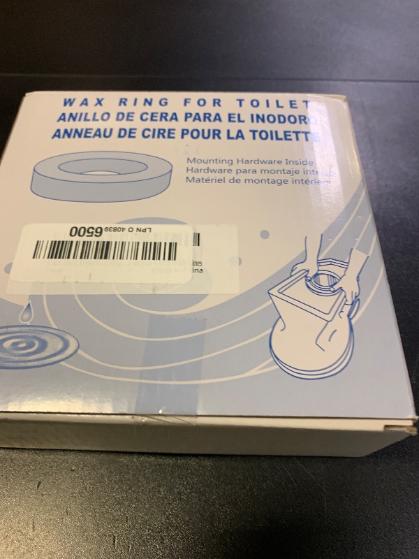 Photo 1 of Extra Thick Toilet Wax Ring Kit with Flange and Bolts for Floor Outlet Toilets New Install or Re-seat, Fits 3-inch or 4-inch Waste Lines