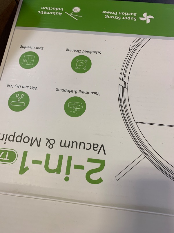 Photo 1 of UMMUND Robot Vacuum and Mop Combo, 2 in 1 Vacuum Cleaner Robot with Schedule, Wi-Fi/App/Remote, Max Suction 2000Pa, Self-Charging, Slim, Ideal for Hard Floor, Pet Hair, Low-Pile Carpet