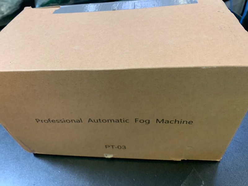 Photo 1 of Fog Machine, Automatic Smoke Machine with Wireless Remote Control, Portable Capacity Stage Smoke Machine Fog for Parties, Halloween Wedding, 3 Modes Continuous Spray