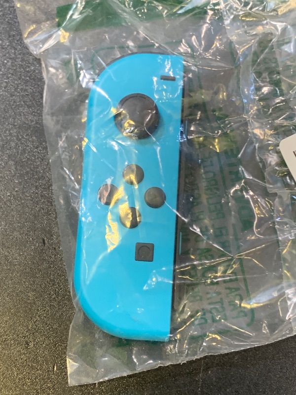 Photo 1 of Joy-Con Left (Neon Blue) (Nintendo Switch) (Renewed)