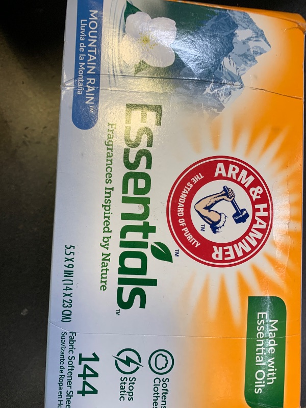 Photo 1 of ARM & HAMMER Fabric Softener Sheets, Mountain Rain 144ctLPNPMER5272076
