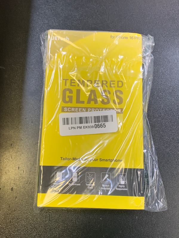 Photo 1 of JETech Screen Protector for iPhone 17 / iPhone 16 Pro 6.3-Inch, Tempered Glass Film with Easy Installation Tool, Case-Friendly, HD Clear, 2-Pack