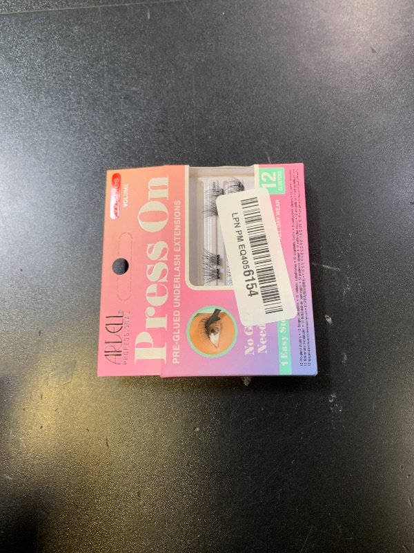 Photo 1 of Ardell Press On Pre-Glued Eyelash Extension - Wispies Volume, Customizable DIY Lash Clusters, All-Day Wear, 12mm and 14mm Individual Lashes, 12 Count