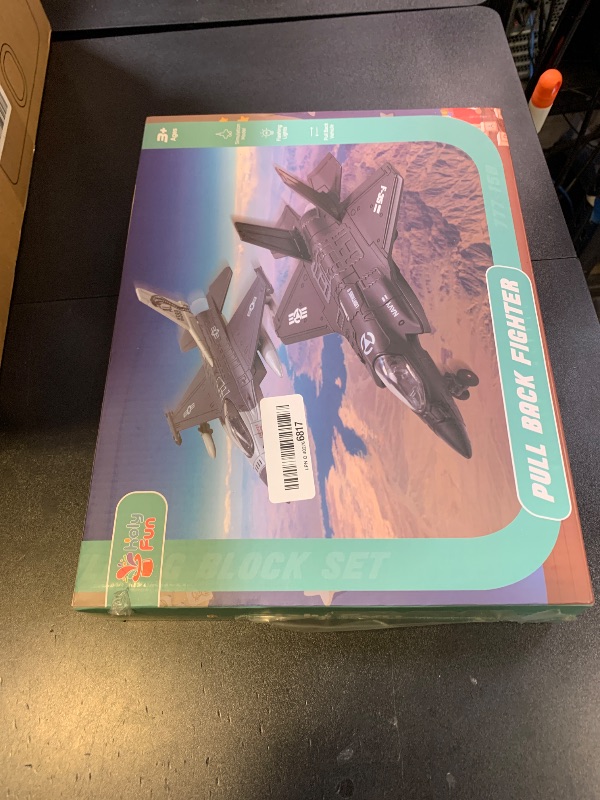 Photo 1 of Double Pack Military Fighter Jet Toy Planes, Pull Back Diecast Alloy Army Airplanes with Lights & Sounds, Metal Toy Aircraft Gift for Kids, Toddlers, Boys and GirlsLPNO402766817
