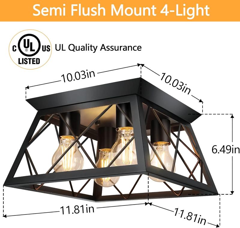 Photo 1 of BesLowe Outdoor Wall Mount Light Fixture, Exterior Wall Lantern Waterproof, Black Outside Porch Sconce Lighting with Matte Black Finish & Glass Shade for House Garage Doorway Patio, E26 Socket