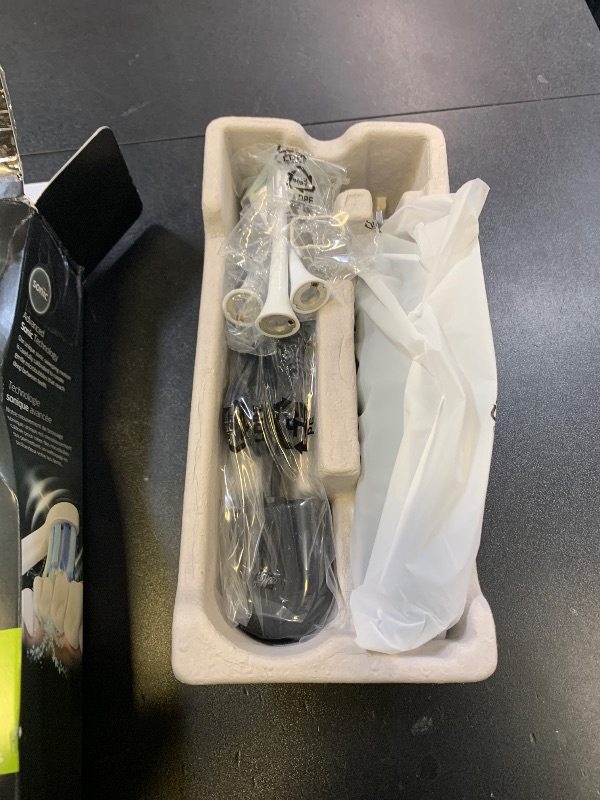 Photo 1 of Philips Sonicare ProtectiveClean 5300 Rechargeable Electric Toothbrush, with Pressure Sensor, 3 Cleaning Modes, SmarTimer and QuadPacer, with 2 Bonus Brush Heads, Travel Case, Black, Model HX6423/34