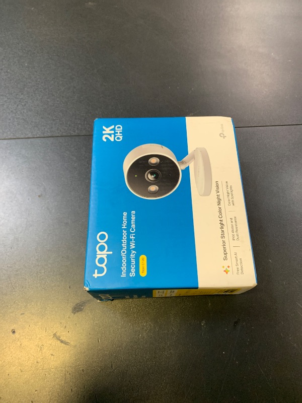 Photo 1 of Tapo by TP-Link 2K QHD Security Camera Indoor/Outdoor, 2024 PCMag Editor's Choice, Color Night Vision, Free Person/Pet/Vehicle Detection, Baby Monitor, Local/Cloud Storage, IP66, Dual-Spotlight(C120)