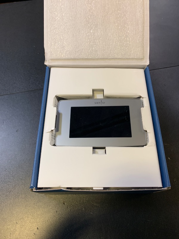 Photo 1 of Sensi Touch Smart Thermostat by Emerson with Touchscreen Color Display, Programmable, Wi-Fi, Mobile App, Easy DIY, Data Privacy, Works with Alexa, Energy Star Certified, ST75S-Silver, C-Wire Required
