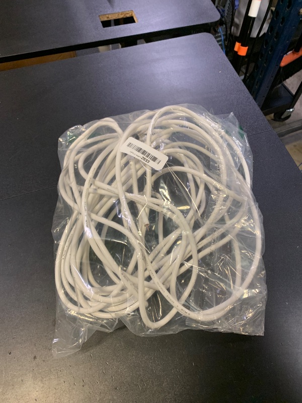 Photo 1 of G-PLUG 40FT RG6 Coaxial Cable Connectors Set - High-Speed Internet, Broadband and Digital TV Aerial, Satellite Sky Cable Extension- Weather-Sealed Double Rubber O-Ring and Compression Connectors White