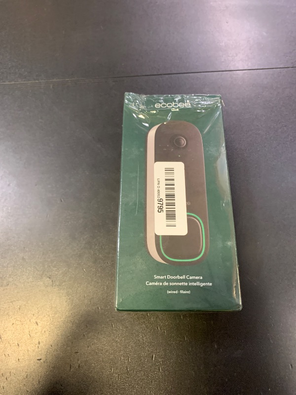 Photo 1 of ecobee Smart Video Doorbell Camera (Wired) - with Industry Leading HD Camera, Smart Security, Night Vision, Person and Package Sensors, 2-Way Talk, and Video & Snapshot Recording