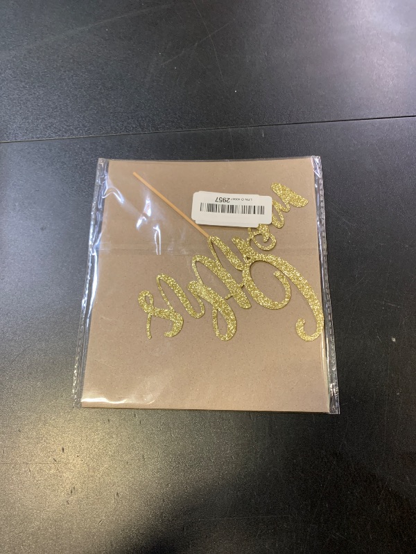 Photo 1 of Leetaivie 6 Months Cake Topper - 1/2 Birthday CakeTopper, First Birthday, Baby Shower Party Decorations, 6 Months Birthday Party Decoration Supplies (Gold Glitter)