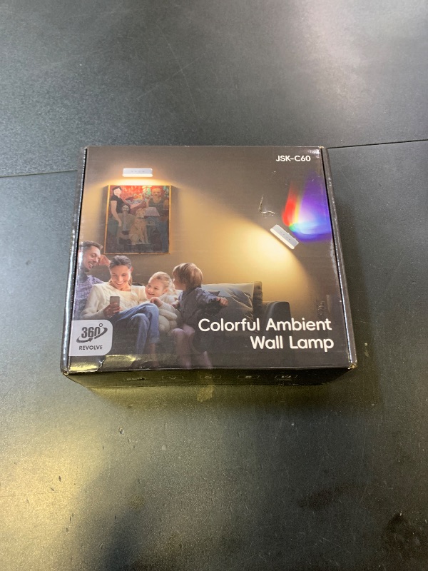 Photo 1 of Wall Scones, Rechargeable Wall Sconces Set of 2 with Touch Remote Control RGB 4400mAh Battery Operated Wireless Cordless, Adhesive Wall Light for Bedroom Indoor