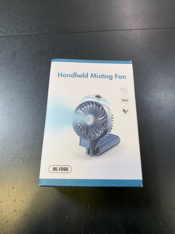 Photo 1 of COMLIFE Portable Handheld Misting Fan, 3000mAh Rechargeable Battery Operated, 180° Foldable, Mini Personal Fan with Water Sprayer for Travel, Makeup, Home, Office, Camping, OutdoorsLPNPMER4048715
