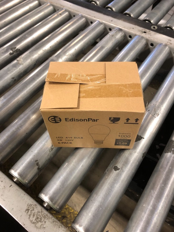 Photo 1 of EdisonPar A19 6-Pack LED Light Bulbs, E26 Base 75W Equivalent 1000lumens 4000K Neutral White, Non-Dimmable 120V 15000Hrs Indoor (6-Pack)