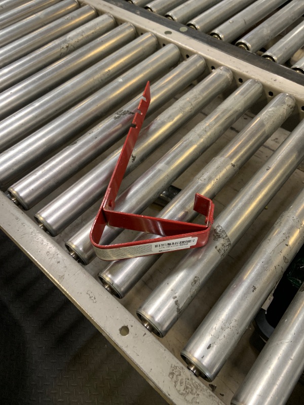 Photo 1 of Guardian 2502 Fixed Heavy Duty Roofing Bracket for 18 to 27 Degree Roof Pitch 6 Inch by 90-Degree Fixed Angle Platform Powder Coated Red OSHA Compliant