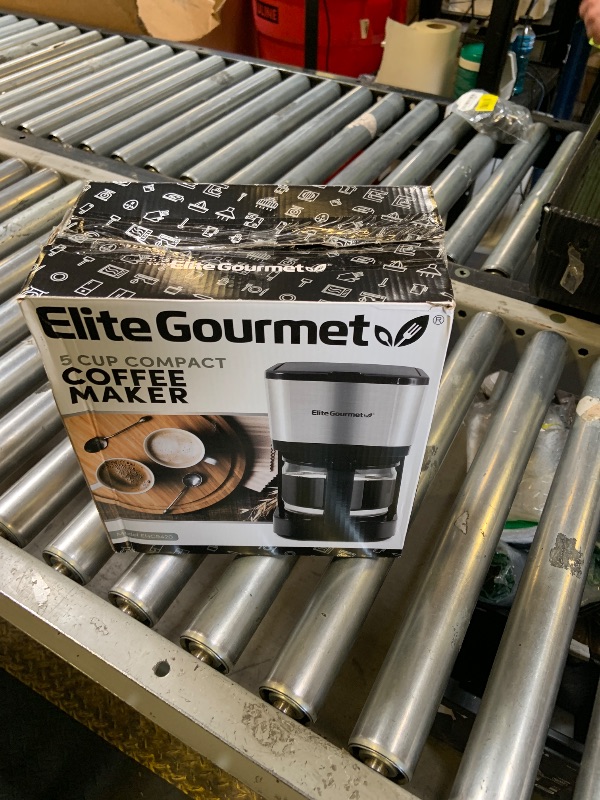 Photo 1 of Elite Gourmet EHC9420 Automatic 5-Cup Brew & Drip Coffee Maker with Pause N Serve Reusable Filter, On/Off Switch, Water Level Indicator