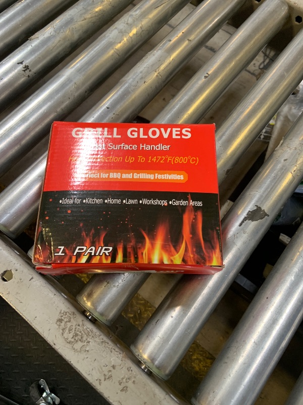 Photo 1 of Recoty BBQ Gloves, 1472°F Extreme Heat Resistant Grill Gloves, Non-Slip Food Grade Silicone Oven Mitts for Kitchen, Cooking, Barbecue, Baking, Smoker (11inch)