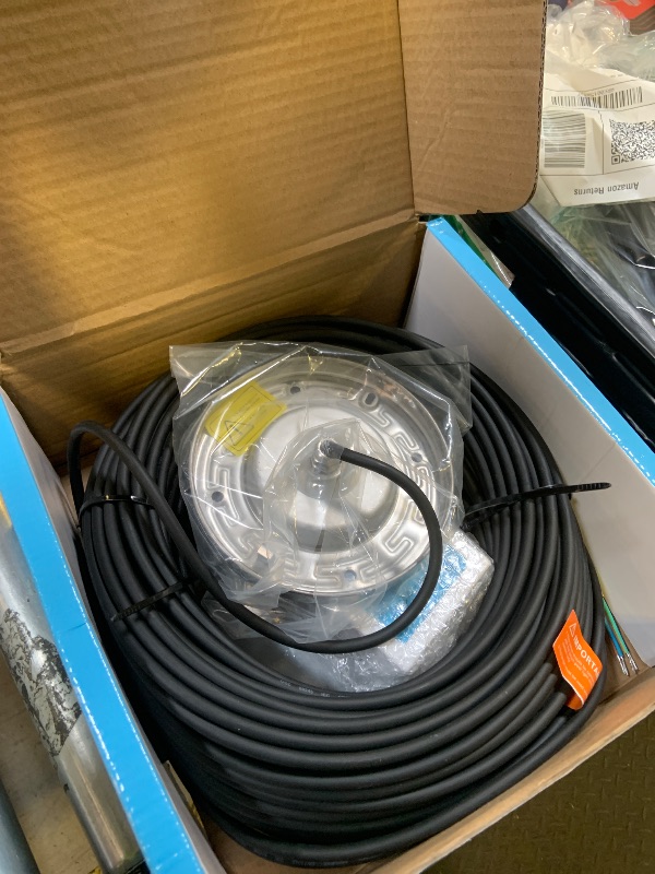 Photo 1 of Pool Lights for Inground Pool, 20W 6 Inch LED Inground Pool Light with Controller, Remote and APP Control for Wet Niche, Color Changing Underwater Swimming Pool Lights with 150 Foot Cord