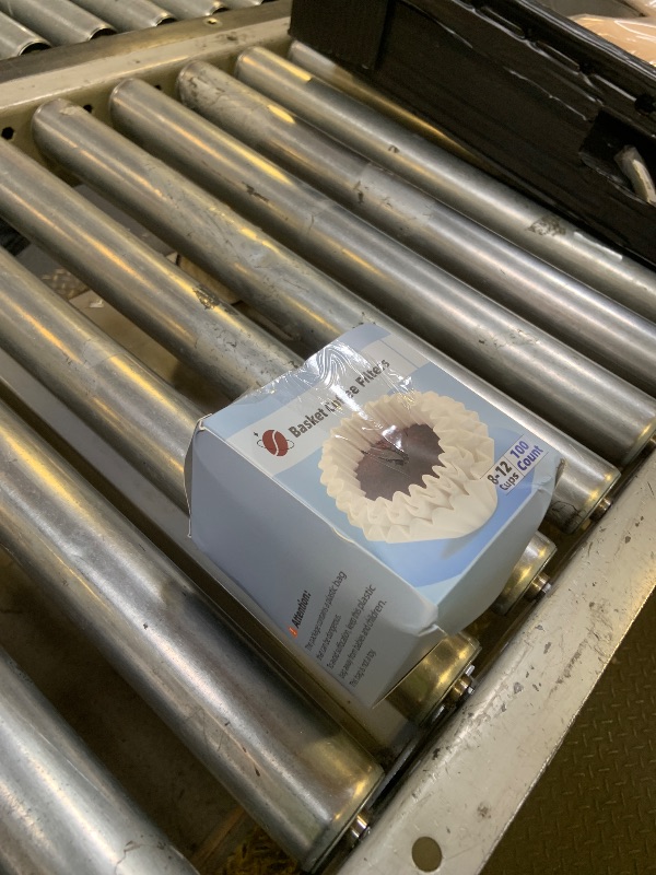Photo 1 of Coffee Filters 8-12 Cup, 7.875 inch x 3.25 inch, 100 Count Basket Coffee Filters, White Disposable 8 to 12 Cup Coffee Filter Paper