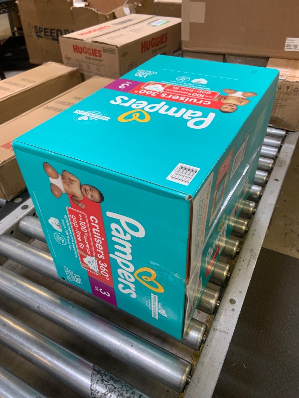 Photo 1 of Pampers Diapers - Cruisers 360 - Size 3, 136 Count, Babyproof up to 100% Leakproof Pull-On Diaper