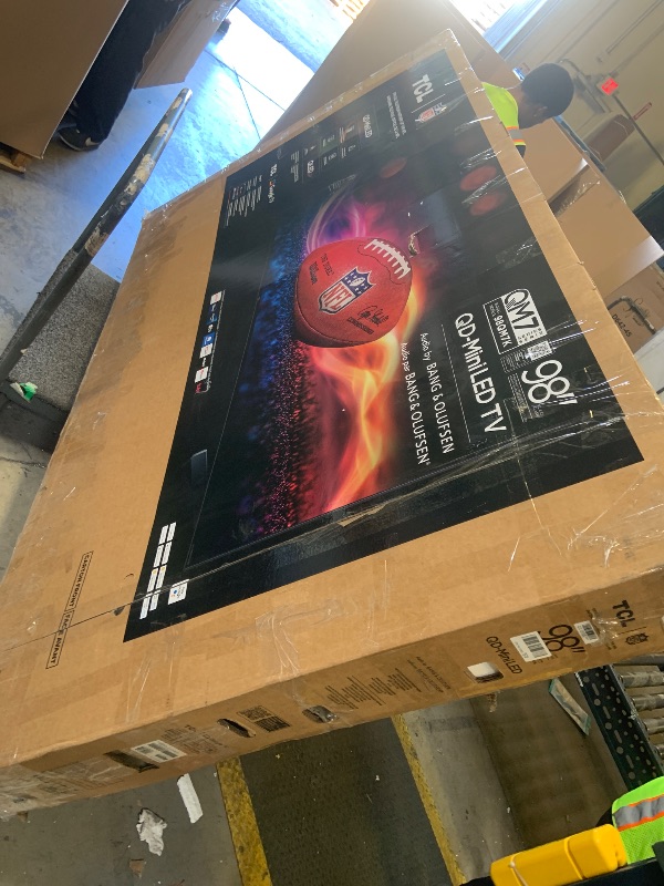Photo 1 of TCL 98-Inch Class QM7K Series QD-Mini LED 4K UHD Google Smart TV Best Premium Mini-LED TV - QLED, 144hz, 288hz Gaming Rate, Anti-Reflective Screen, Bang & Olufsen Audio, Atmos (98QM7K, 2025 Model)