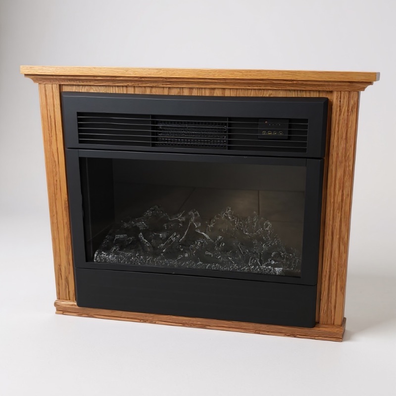 Photo 1 of HEAT SURGE ELECTRIC PORTABLE FIREPLACE IN WOOD CABINET 32”x12” H36”